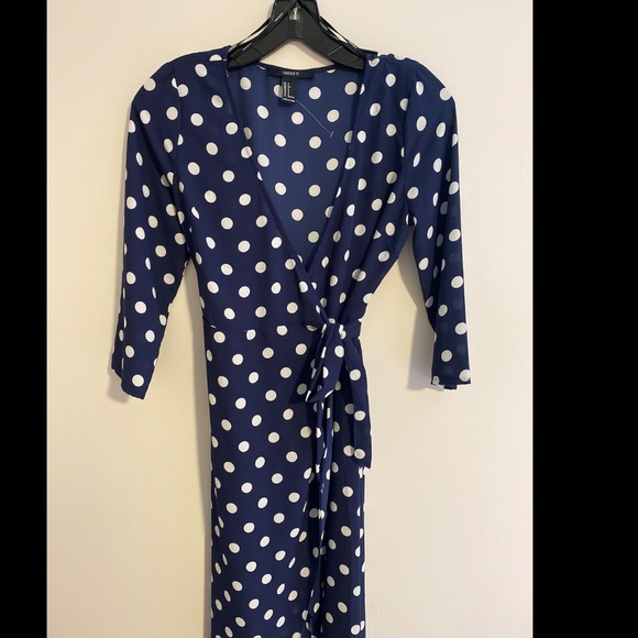 Polka Dot Wrap Dress - Picture 3 of 4
